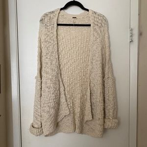 Free People White Cardigan